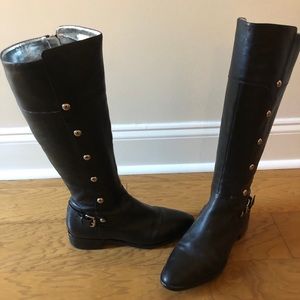 Michael Kors leather riding boots